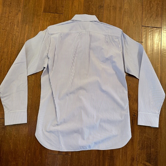 J. Crew Purple Striped Long Sleeve Button Down Collared Dress Shirt Sz M - Picture 3 of 8